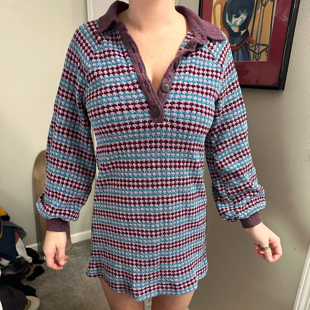 Free people purple sweater dress